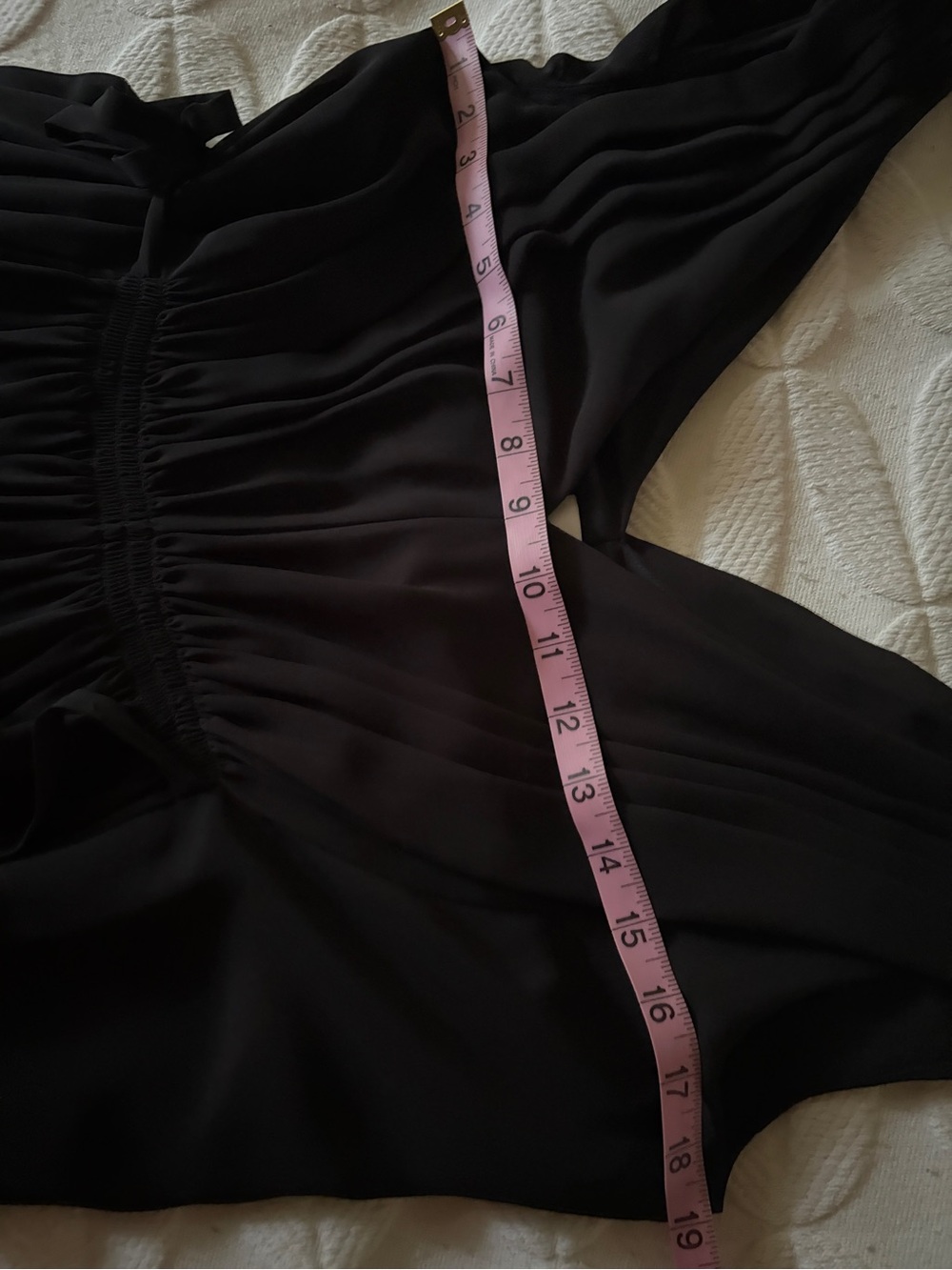 HD in Paris Black V-Neck Sleeveless  Dress size 4 Adjustable waist w side ties - Picture 10 of 11